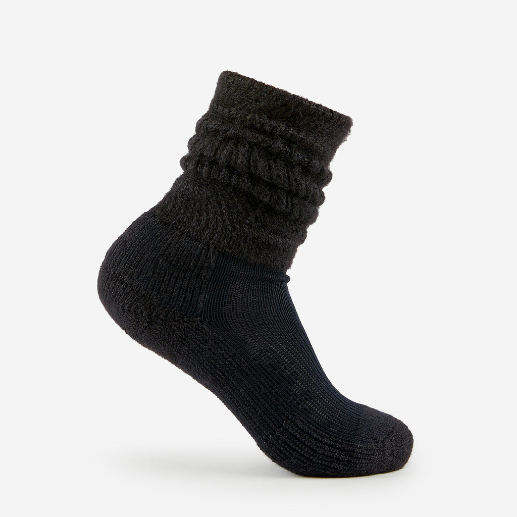 Thorlo Women's Moderate Cushion Slouch Fitness Socks | #color_black