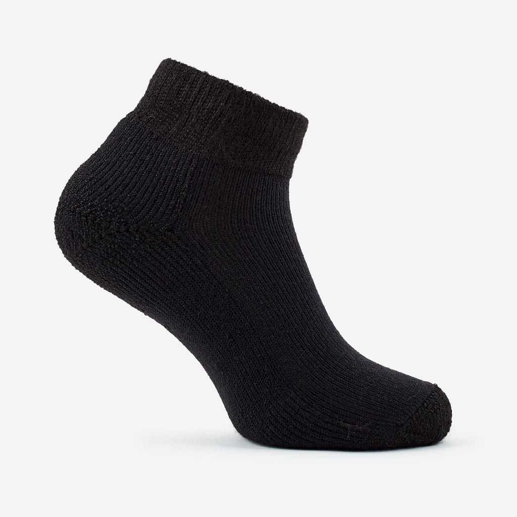 Thorlo Men's Moderate Cushion Ankle Diabetic Socks | #color_black