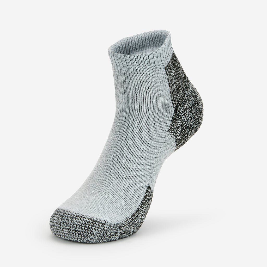Thorlo Maximum Cushion Low-Cut Running Socks | #color_Cloud Grey