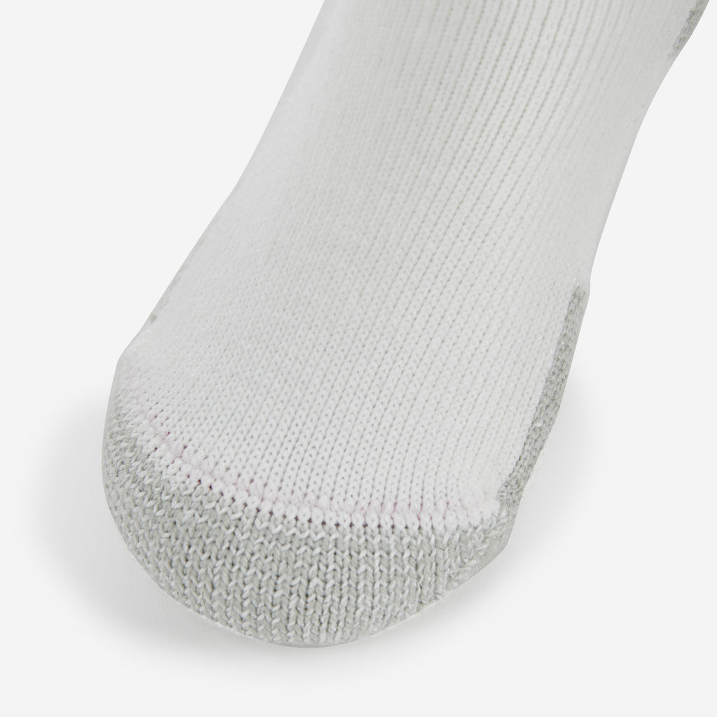 Thorlo Maximum Cushion Low-Cut Running Socks | #color_white/platinum