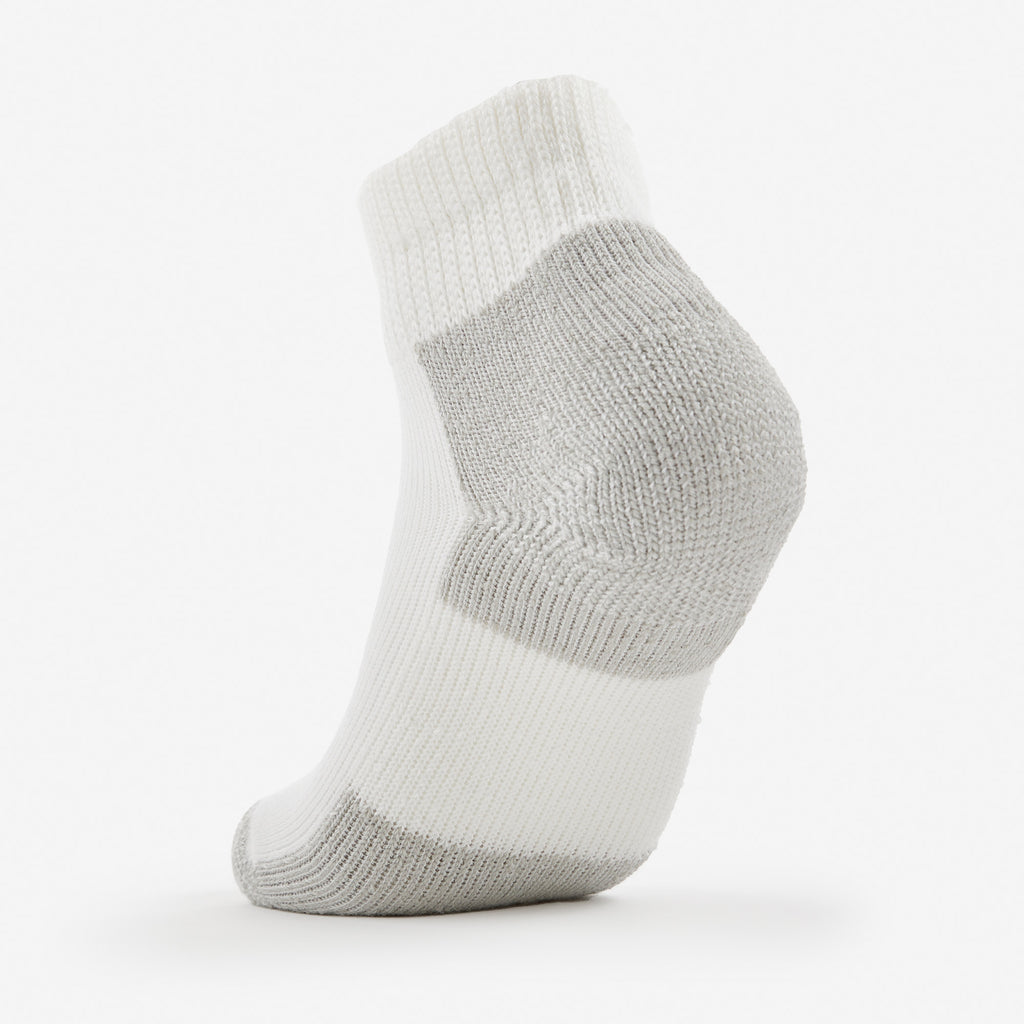 Thorlo Maximum Cushion Ankle Running Socks | #color_white/platinum