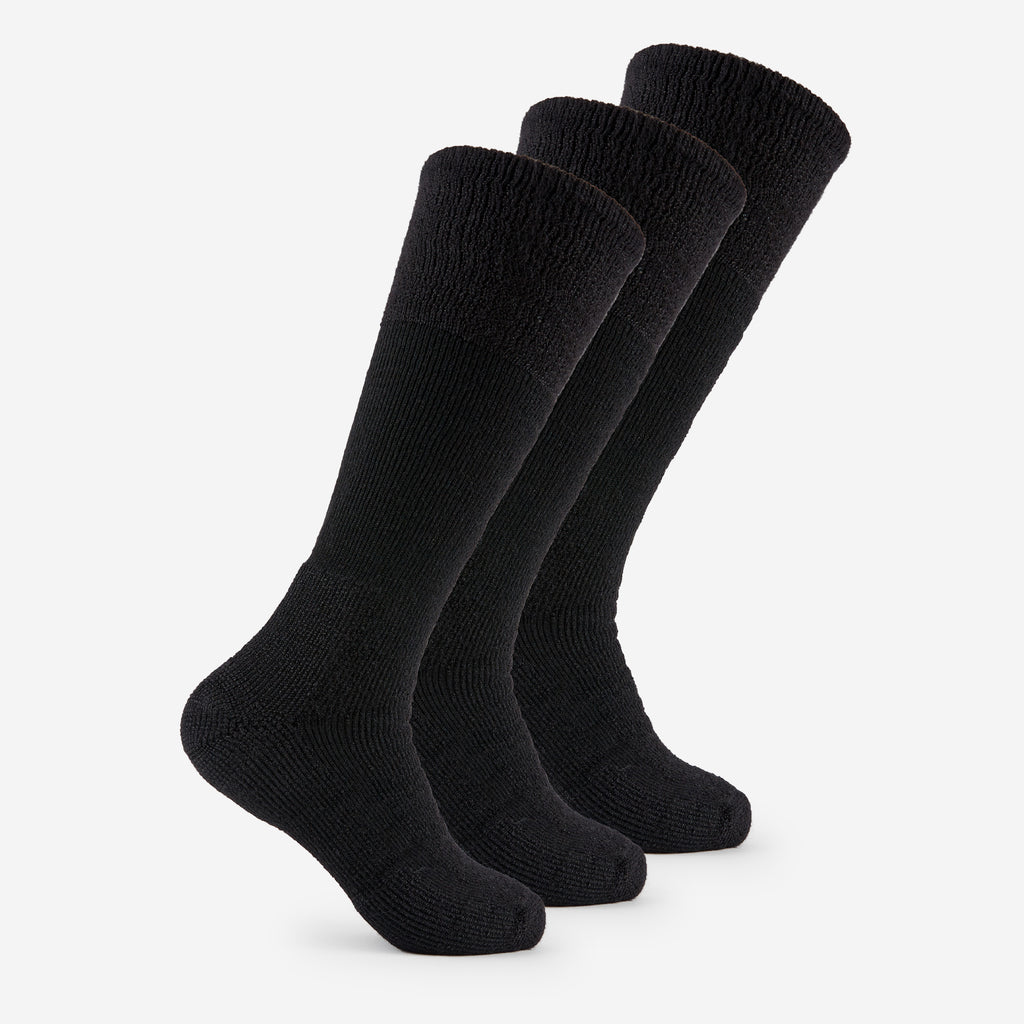 Thorlo Maximum Cushion Over-Calf Military Socks (3 Pairs) | #color_black