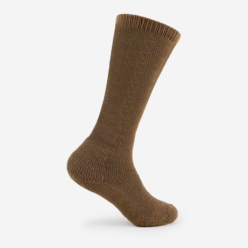 Thorlo Moderate Cushion Over-Calf Anti-Fatigue Military Socks | #color_coyote brown