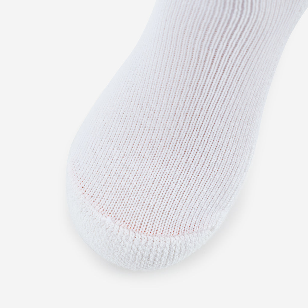 Thorlo Moderate Cushion Ankle Uniform Socks | #color_postal white