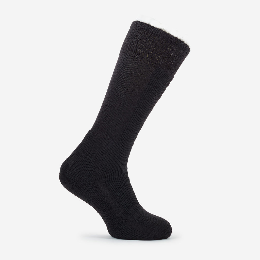 Thorlo Maximum Cushion Over-Calf Warm Skiing Socks | #color_black diamond/black
