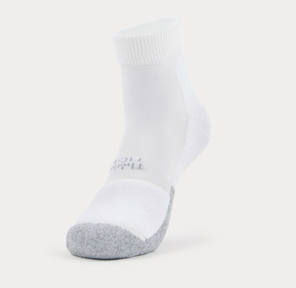 Thorlo Light Cushion Ankle Tennis Socks | #color_white