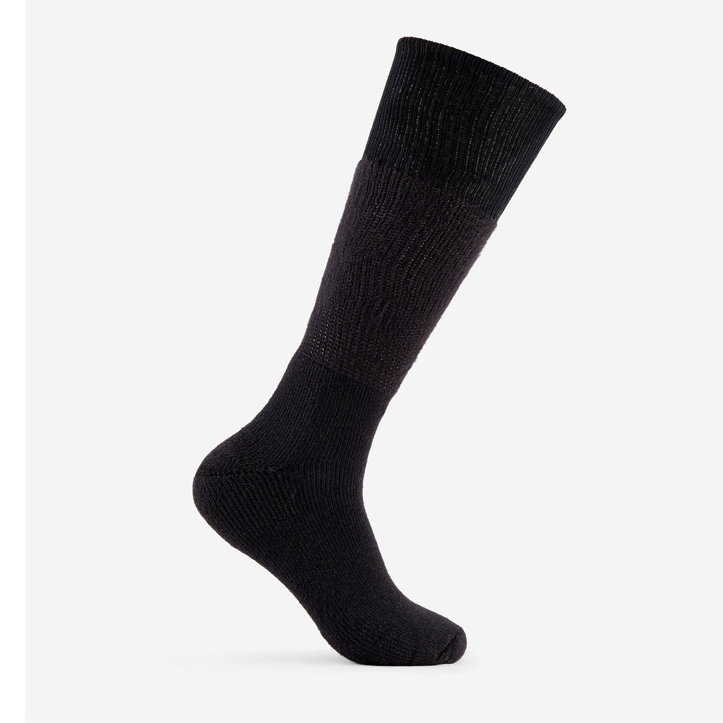 Thorlo Moderate Cushion Over-Calf Western Boot Socks | #color_black