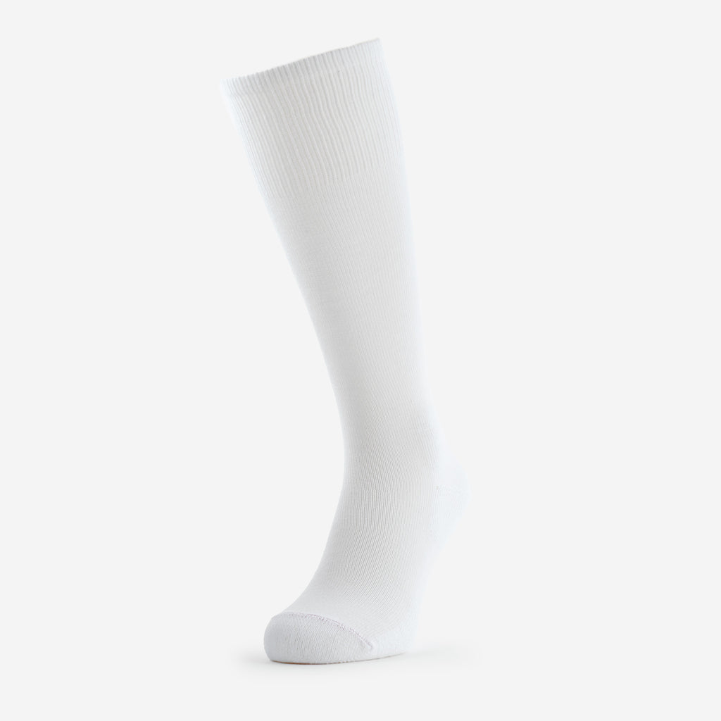 Thorlo Light Cushion Over-Calf Western Boot Socks | #color_white