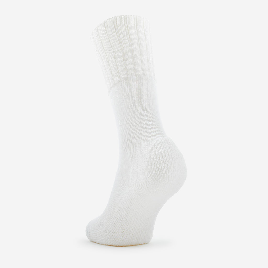 Thorlo Moderate Cushion Mid-Calf Western Boot Socks | #color_white