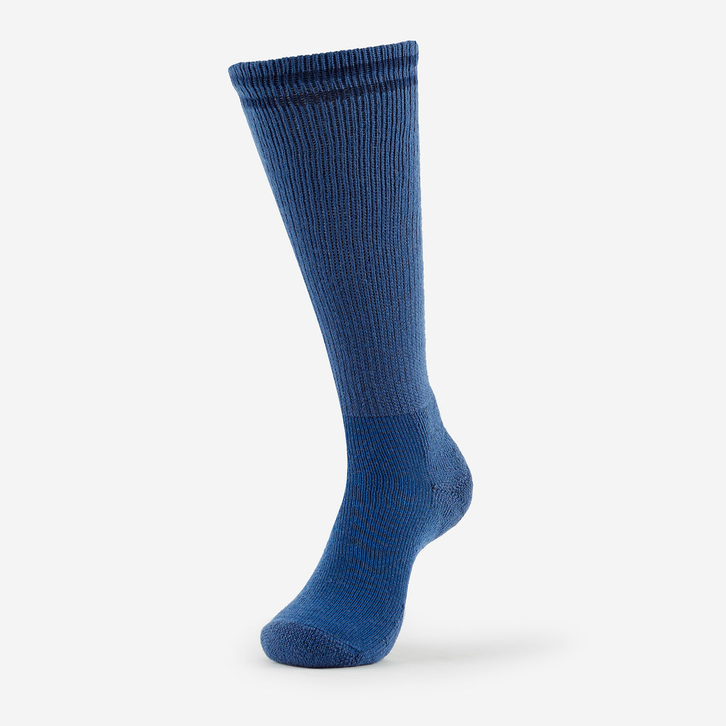 Thorlo Moderate Cushion Over-Calf Uniform Socks | #color_postal blue strip
