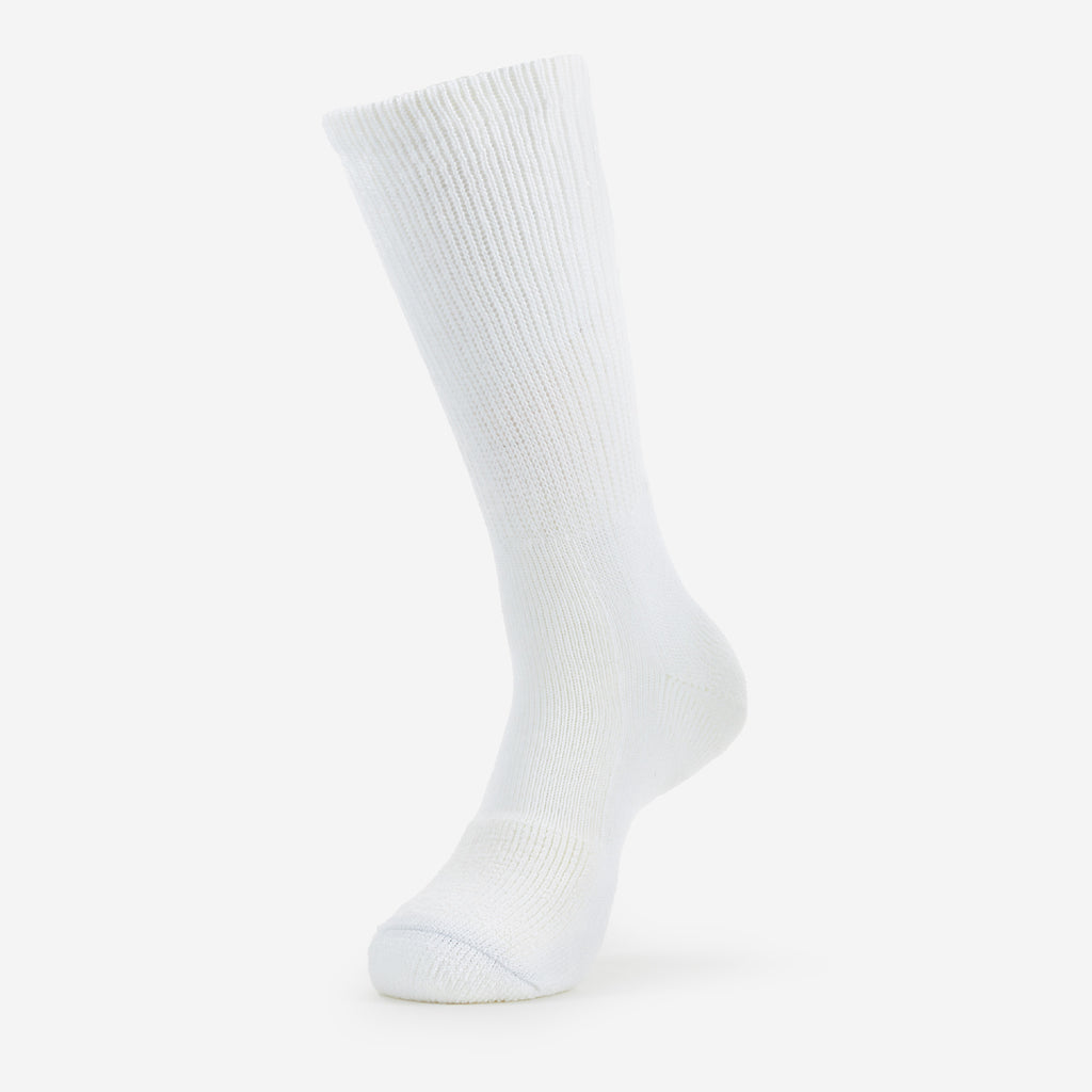 Thorlo Moderate Cushion Mid-Calf Steel Toe Work Boot Socks | #color_white