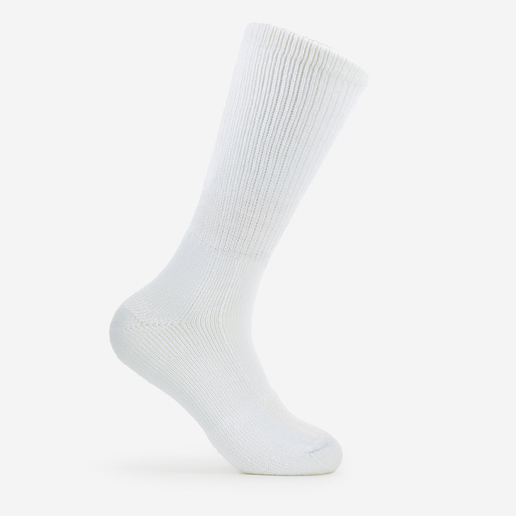 Thorlo Moderate Cushion Mid-Calf Steel Toe Work Boot Socks | #color_white