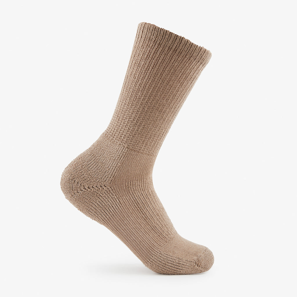 Thorlo Moderate Cushion Crew Walking Socks | #color_khaki