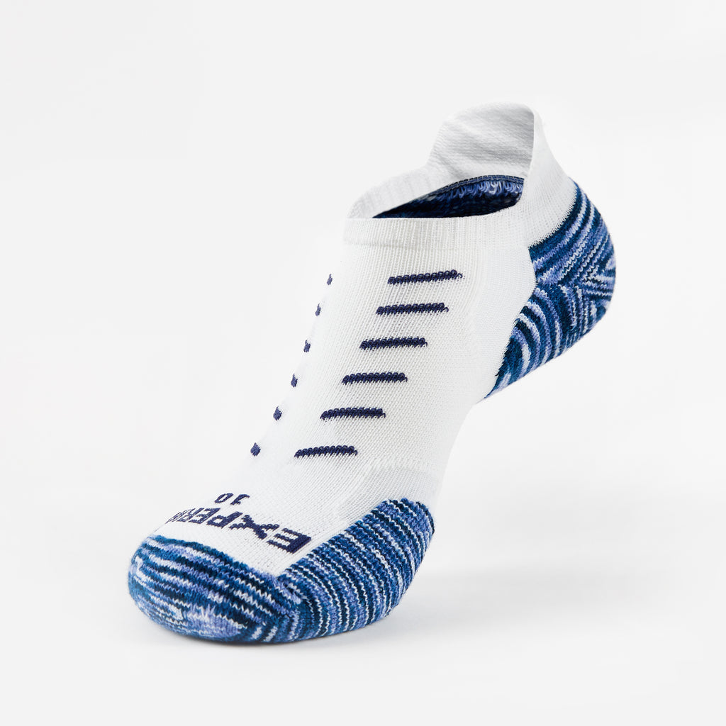 Thorlo Experia TECHFIT Light Cushion No-Show Tab Rocket Grip Socks | #color_Midnight Blue