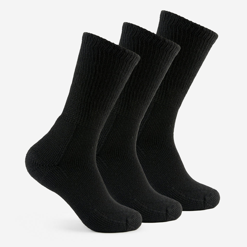 Thorlo Maximum Cushion Crew Running Socks (3 Pack) | #color_black