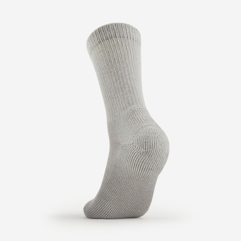 Thorlo Men's Moderate Cushion Crew Diabetic Socks | #color_grey