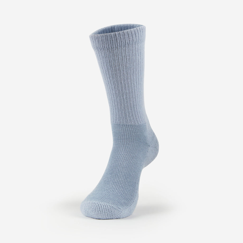 Thorlo Men's Moderate Cushion Crew Diabetic Socks | #color_soft_blue