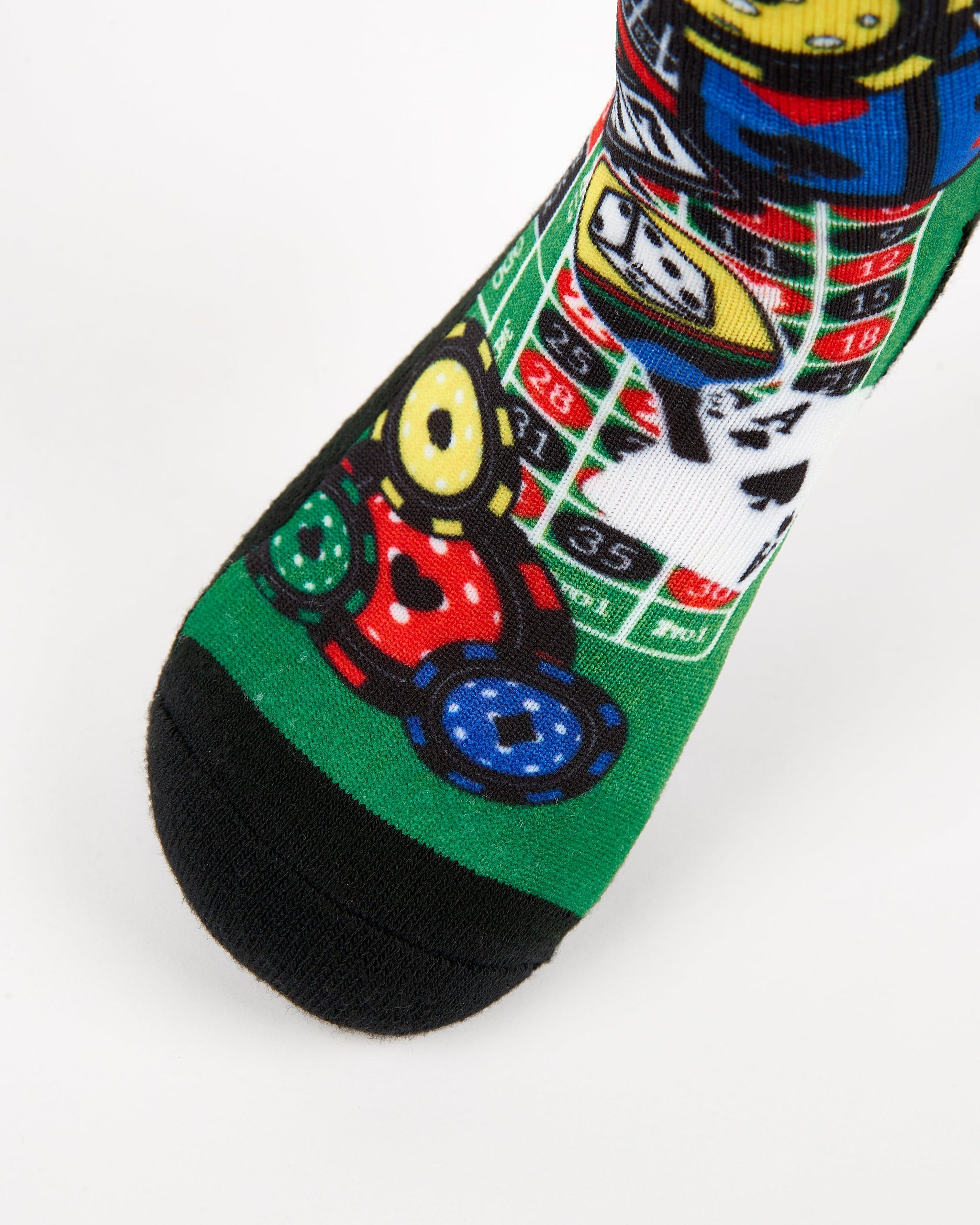 VELCRO RADIAL ROUND SOCKS 7mm　サイズ:XL Blue Smiley - del campo golf socks | made in the USA