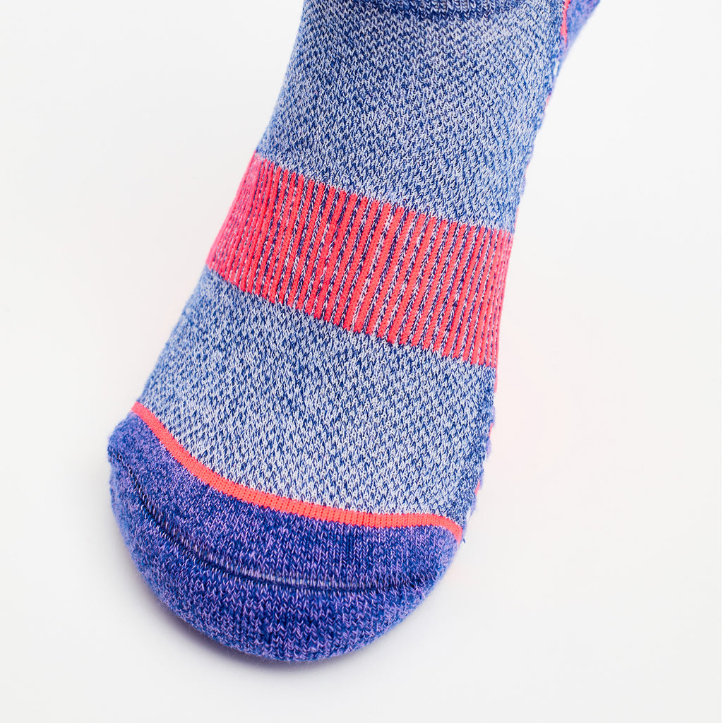 Thorlo Experia GREEN Ankle Socks (3 Pairs) | #color_Black/Purple/Pink