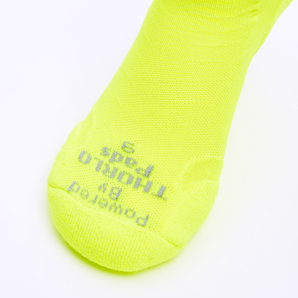 Thorlo Experia TECHFIT Light Cushion Low-Cut Fitness Socks (3 Pairs) | #color_Electric Yellow Solid
