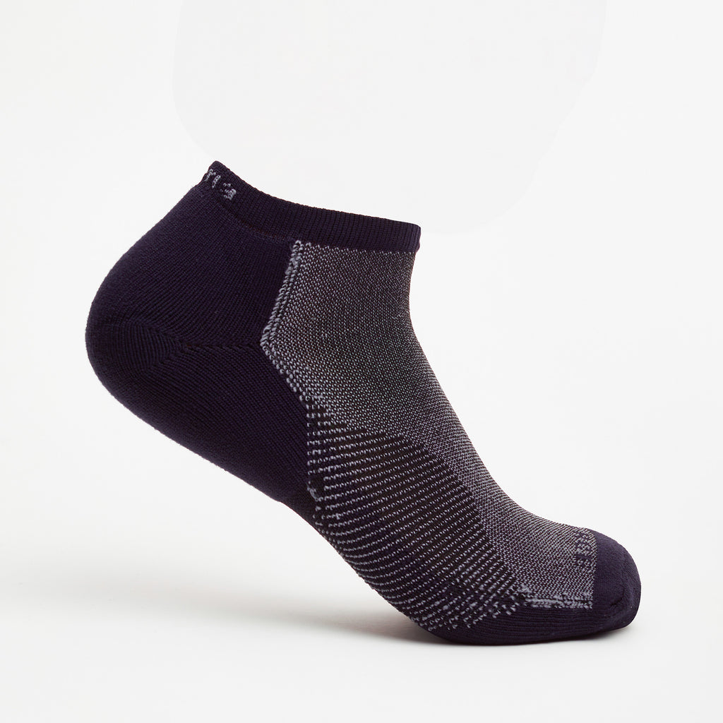 Thorlo Experia FIERCE Light Cushion Low-Cut Socks | #color_black/grey