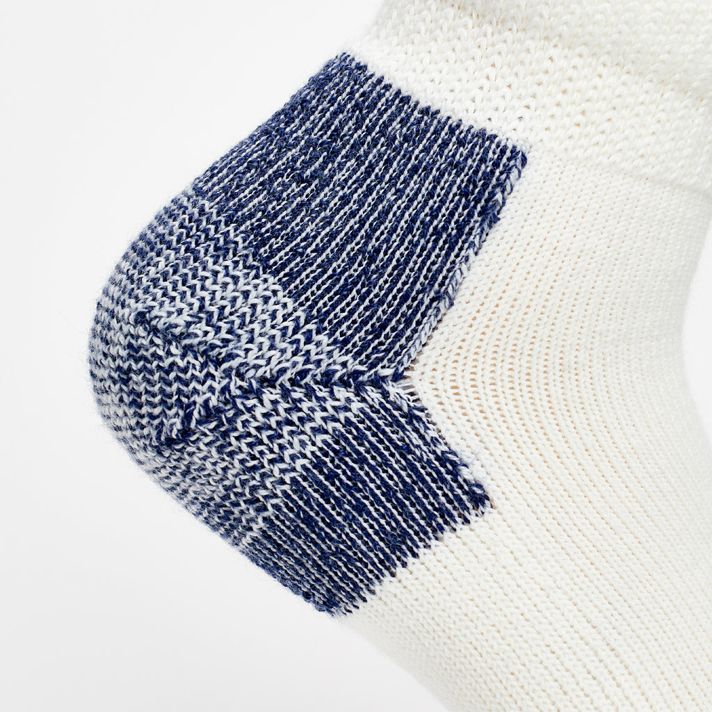Thorlo Maximum Cushion Ankle Running Socks | #color_white/navy