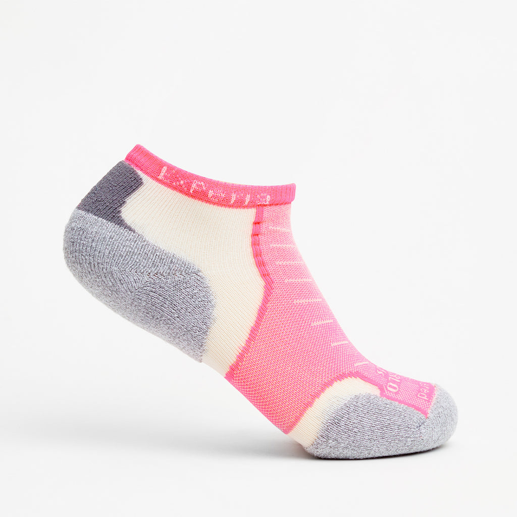 Thorlo Experia TECHFIT Light Cushion Low-Cut Socks | #color_electric pink