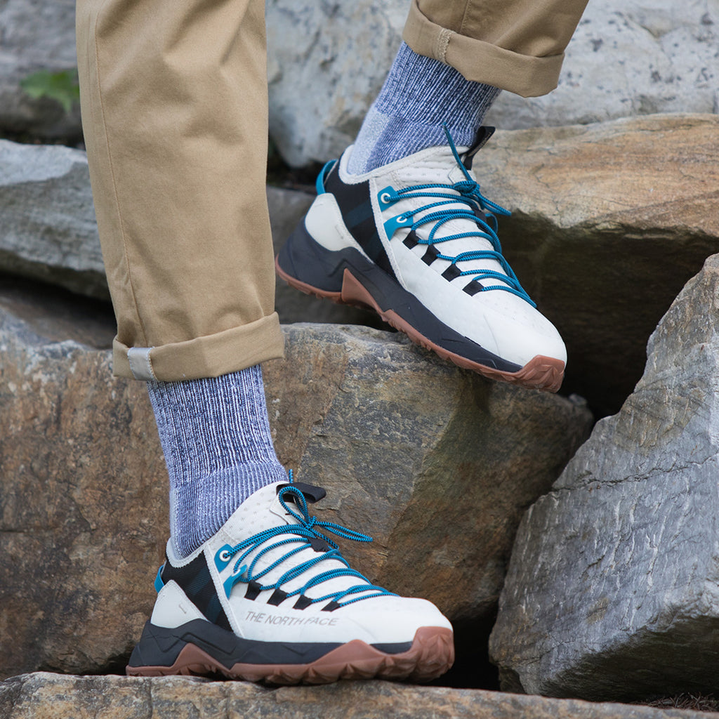 Thorlo Men's Moderate Cushion Crew Hiking Socks | #color_denim