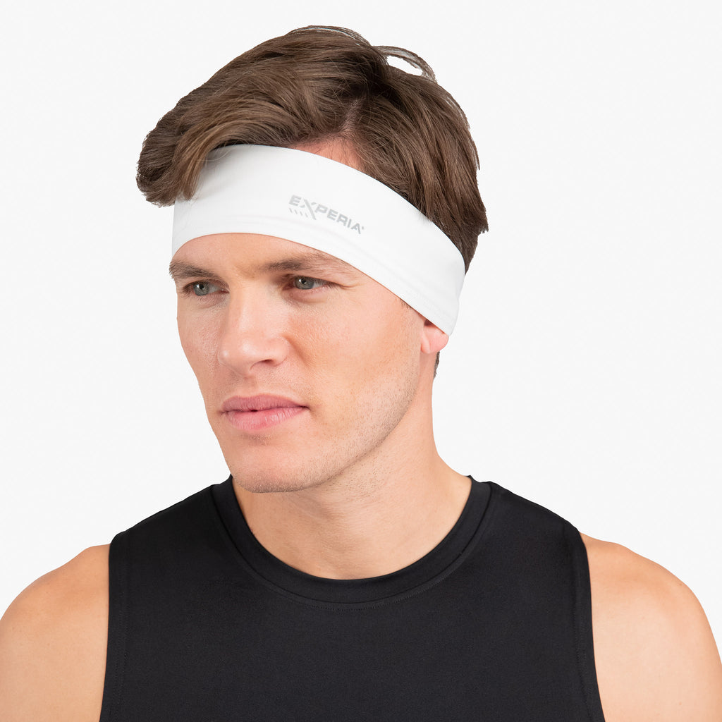 Thorlo Performance Wrap Running Headband (2 Pack) | #color_Jet Black/White