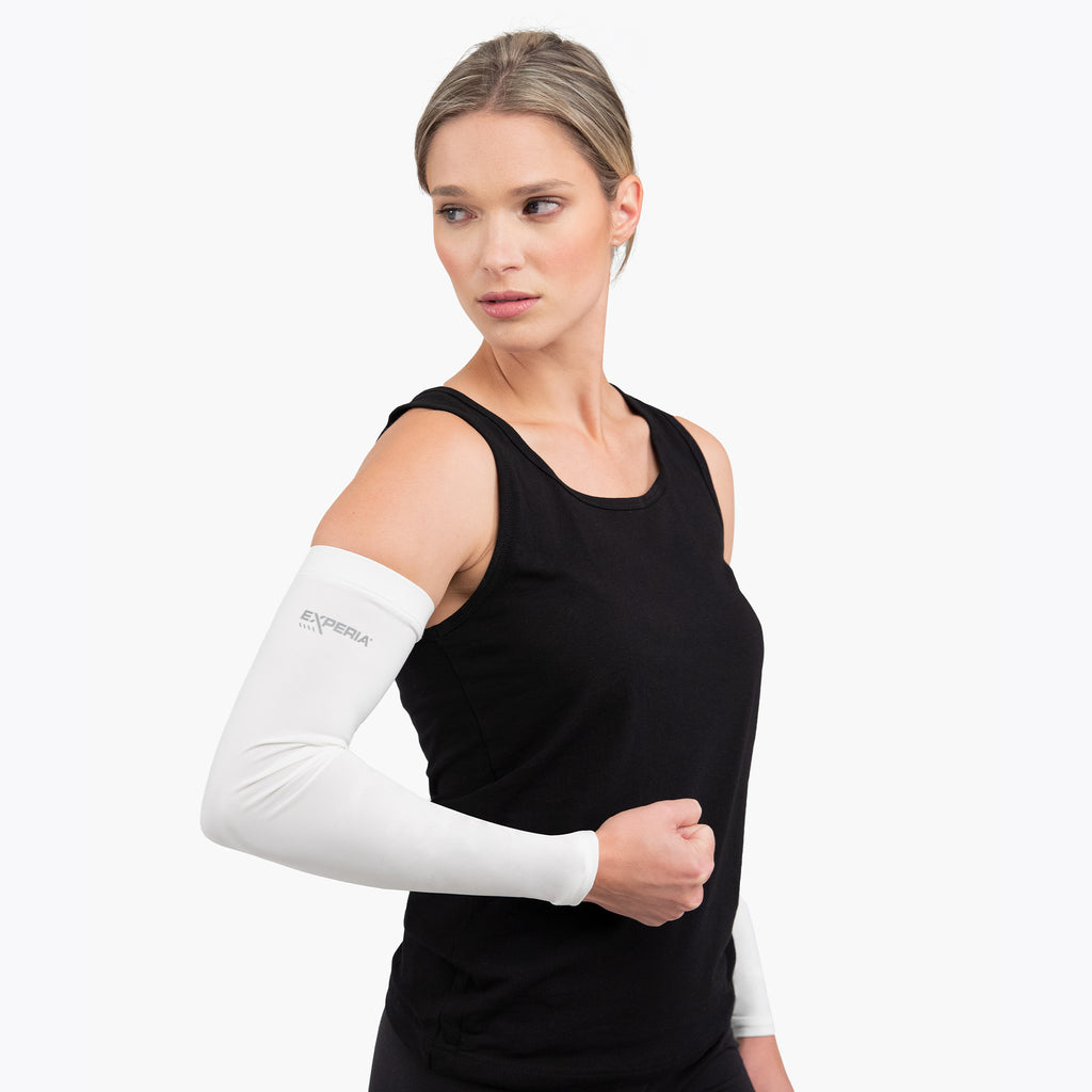Thorlo Performance Running Arm Sleeves | #color_White