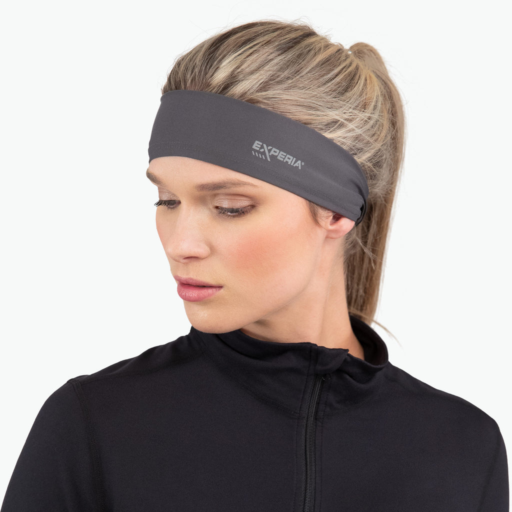 Thorlo Performance Wrap Running Headband (2 Pack) | #color_Asphalt/Maritime