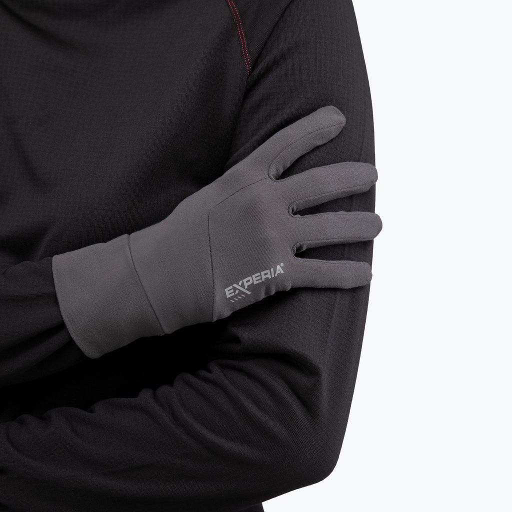 Thorlo Lightweight Performance Running Gloves | #color_Asphalt