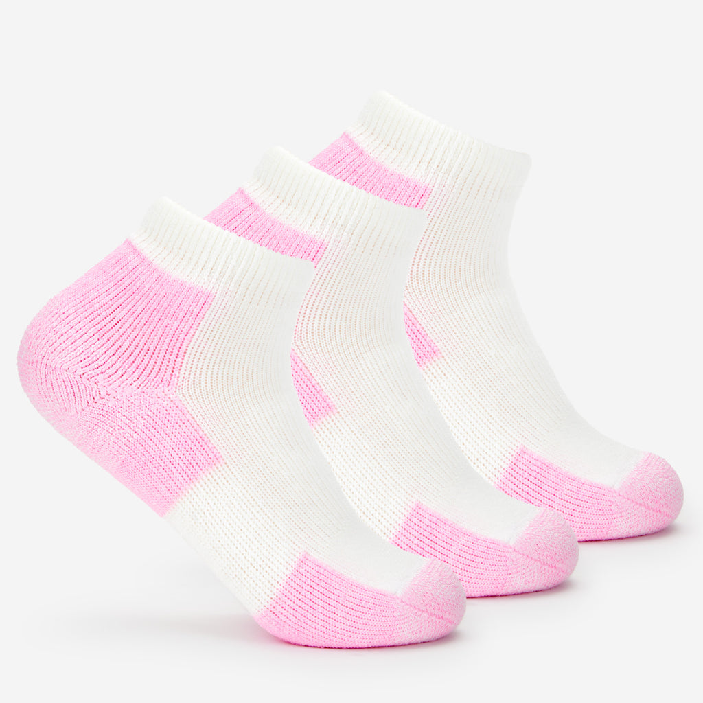 Thorlo Women's Maximum Cushion Ankle Walking Socks (3 Pairs) | #color_pink