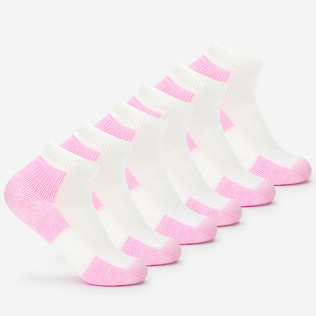 Thorlo Women's Maximum Cushion Ankle Walking Socks (6 Pairs) | #color_pink