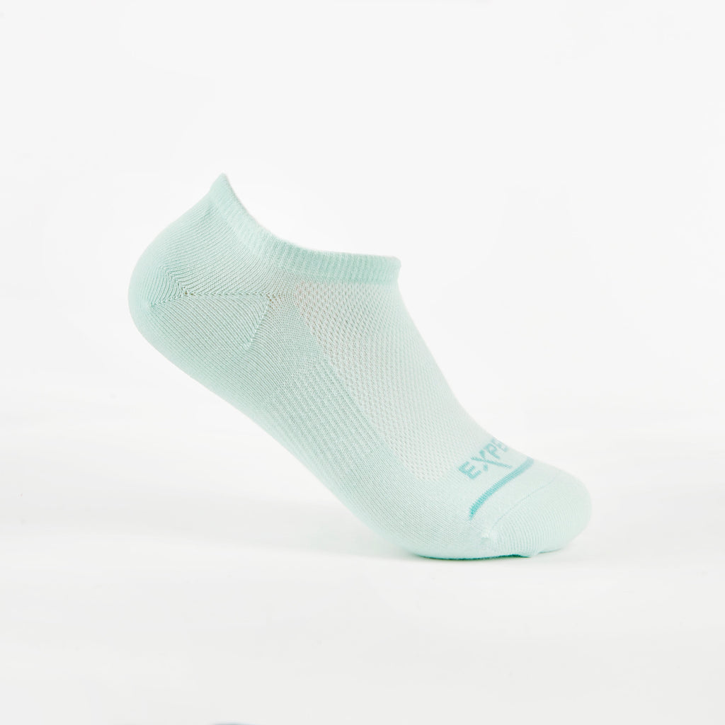 Thorlo Experia GREEN No-Show Liner Socks | #color_Aqua