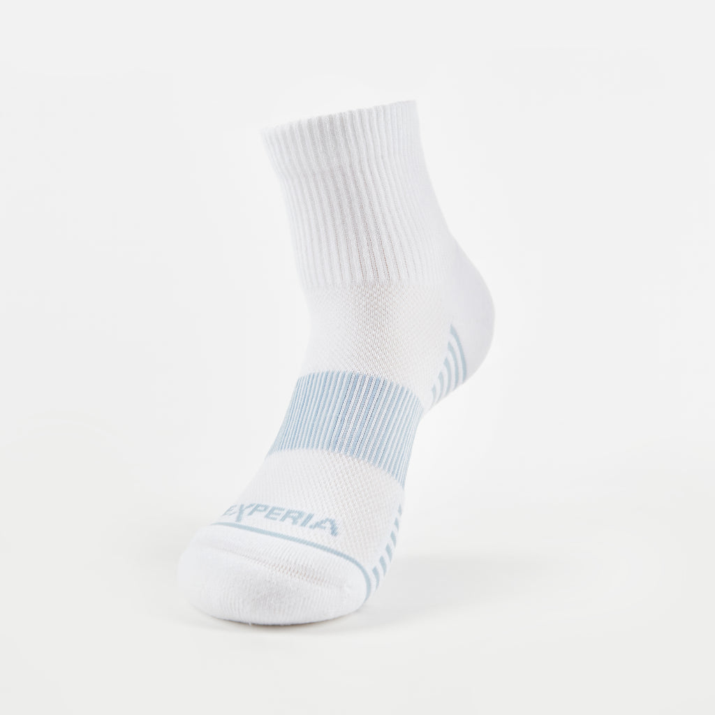 Thorlo Experia GREEN Ankle Socks | #color_White