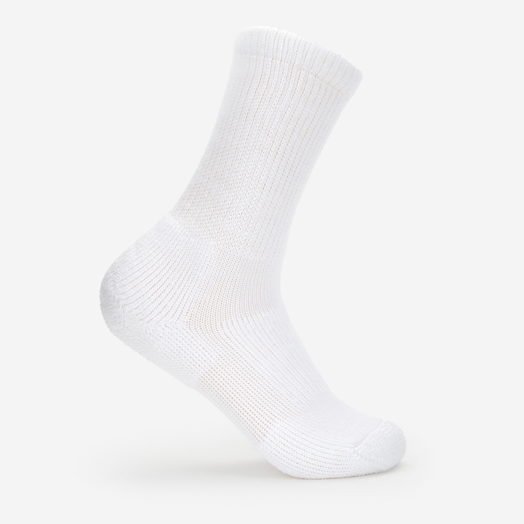 Thorlo Moderate Cushion Crew Golf Socks | #color_white