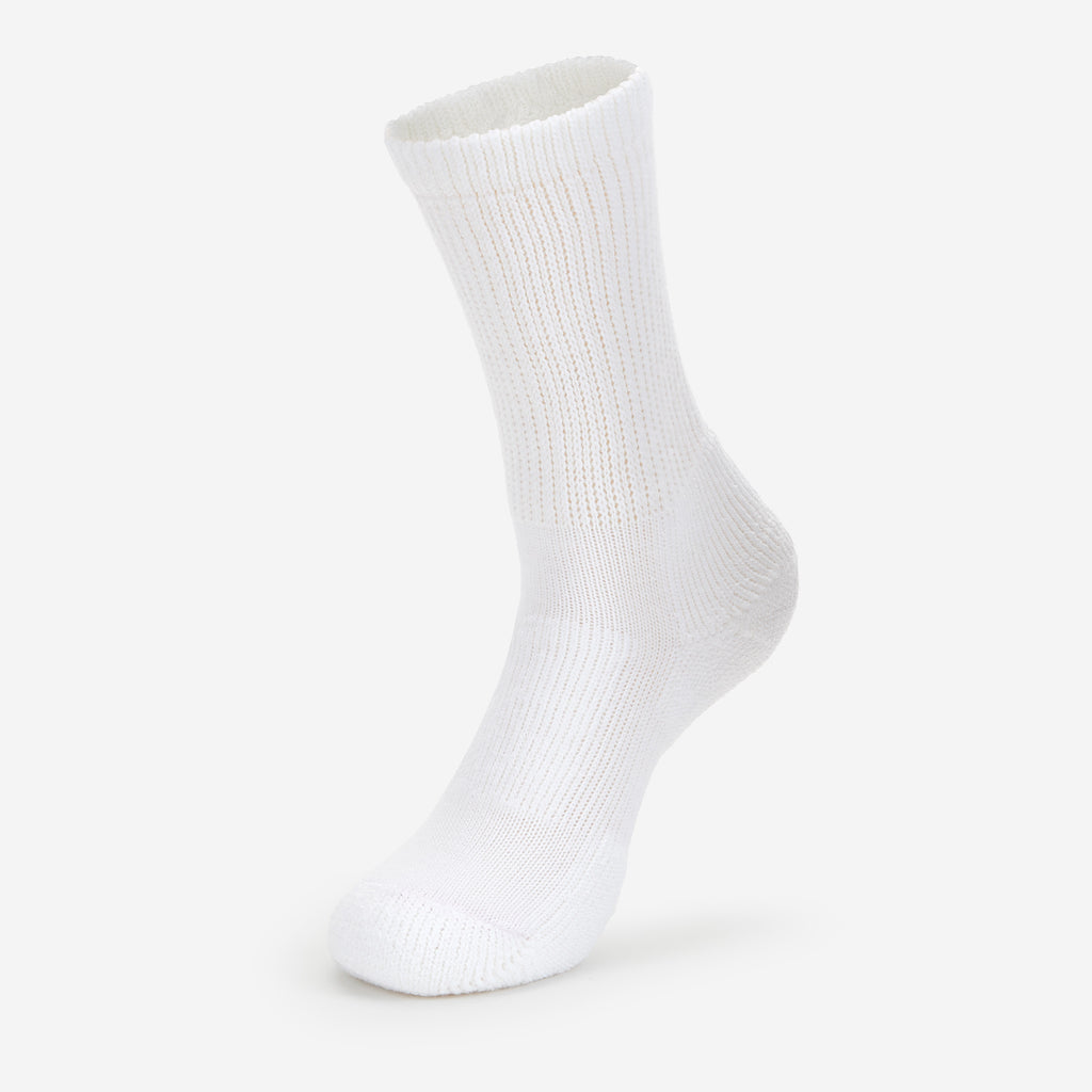 Thorlo Moderate Cushion Crew Golf Socks | #color_white