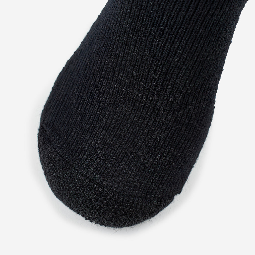 Thorlo Women's Moderate Cushion Crew Diabetic Socks | #color_black
