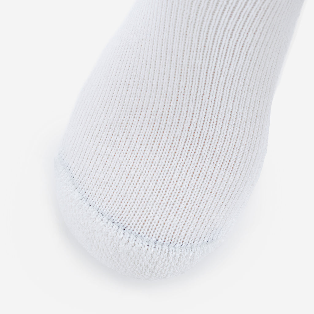Thorlo Women's Moderate Cushion Crew Diabetic Socks | #color_white