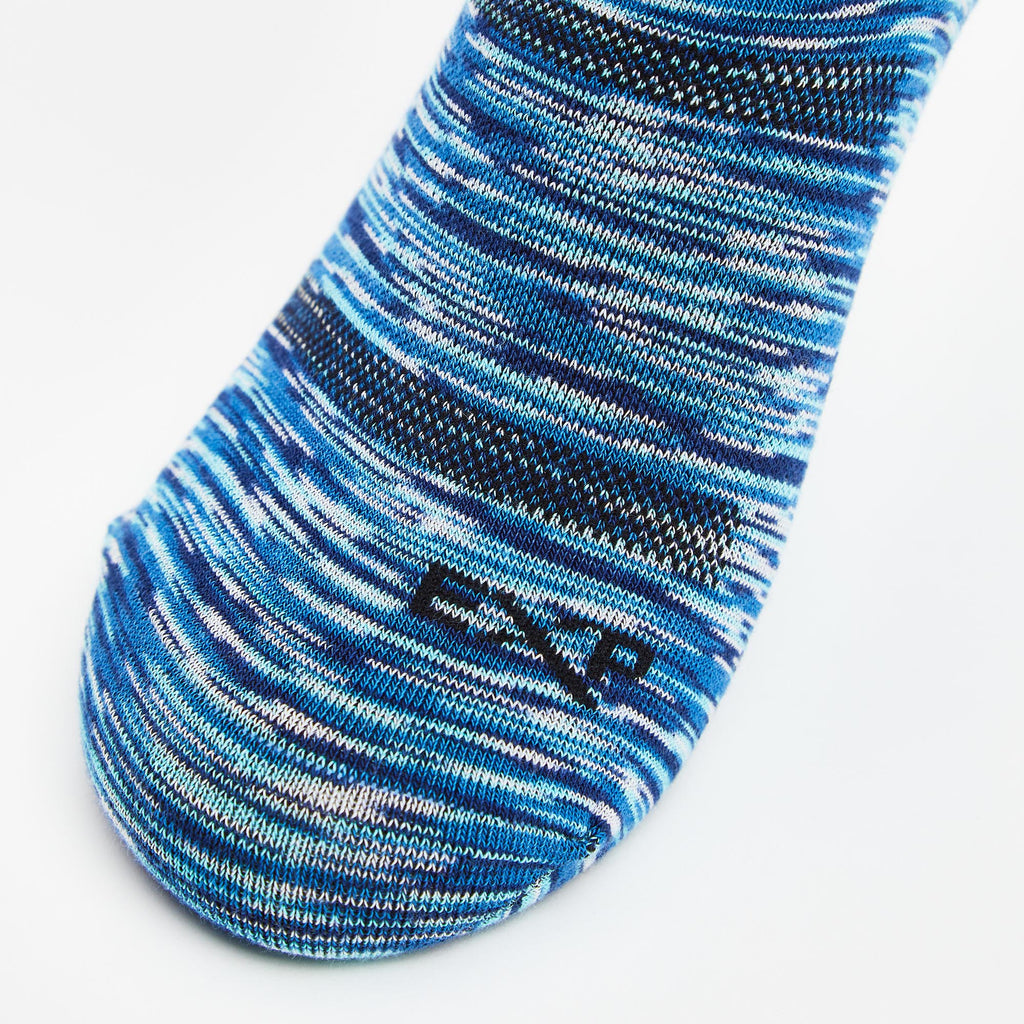 Thorlo Essentials No-Show Liner Socks (6 Pairs) | #color_Blue/White