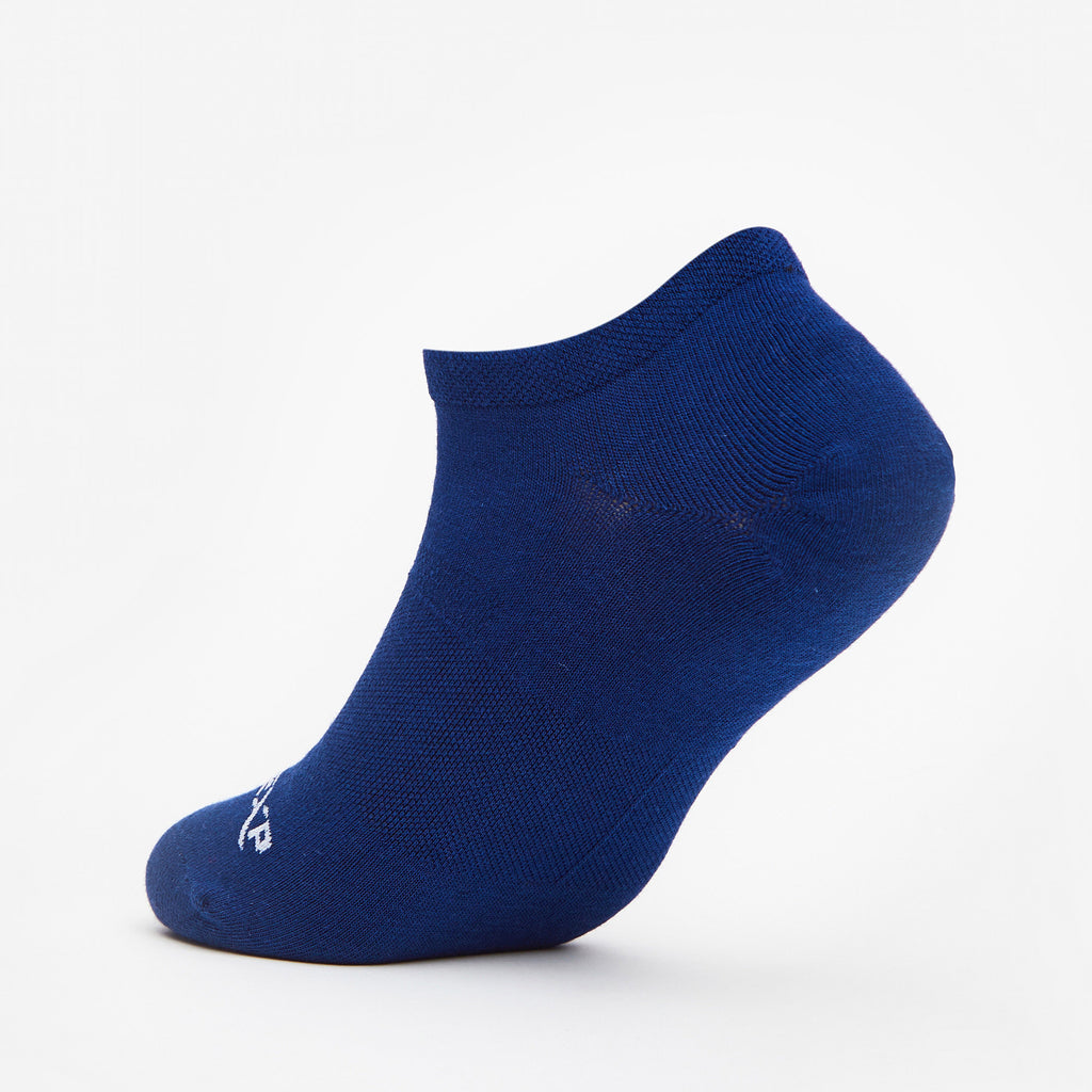 Thorlo Essentials No-Show Liner Socks (6 Pairs) | #color_Blue/White