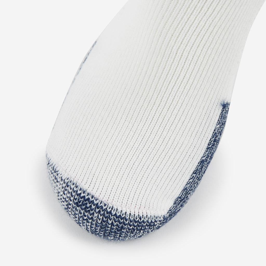 Thorlo Maximum Cushion Rolltop Running Socks (3 Pairs) | #color_White/Navy