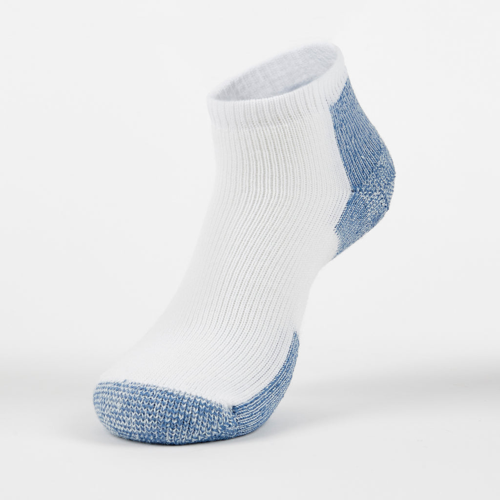Thorlo Maximum Cushion Low-Cut Running Socks | #color_white/denim