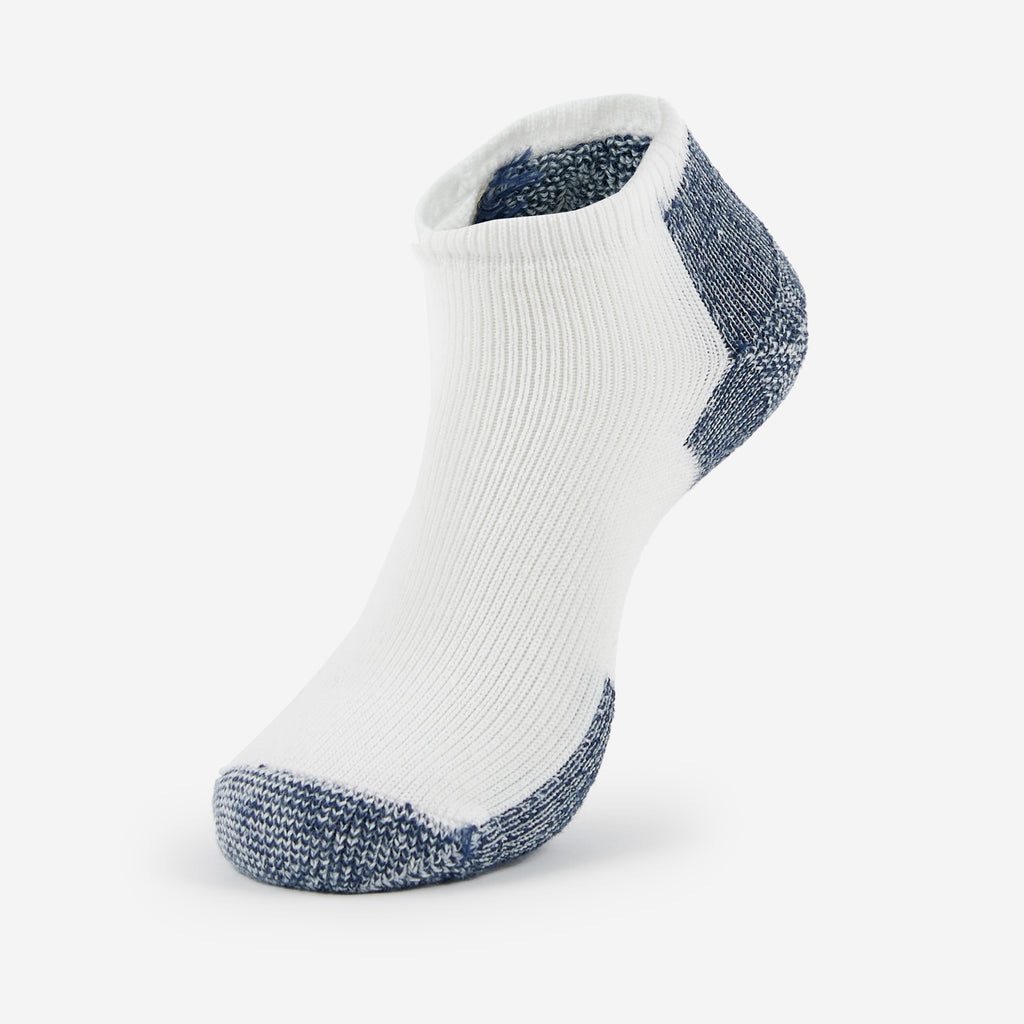Thorlo Maximum Cushion Low-Cut Running Socks | #color_white/navy