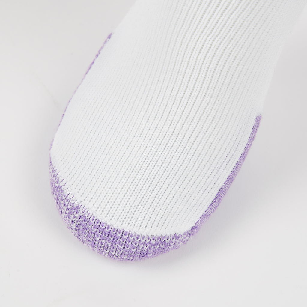 Thorlo Maximum Cushion Low-Cut Running Socks | #color_White/Lilac