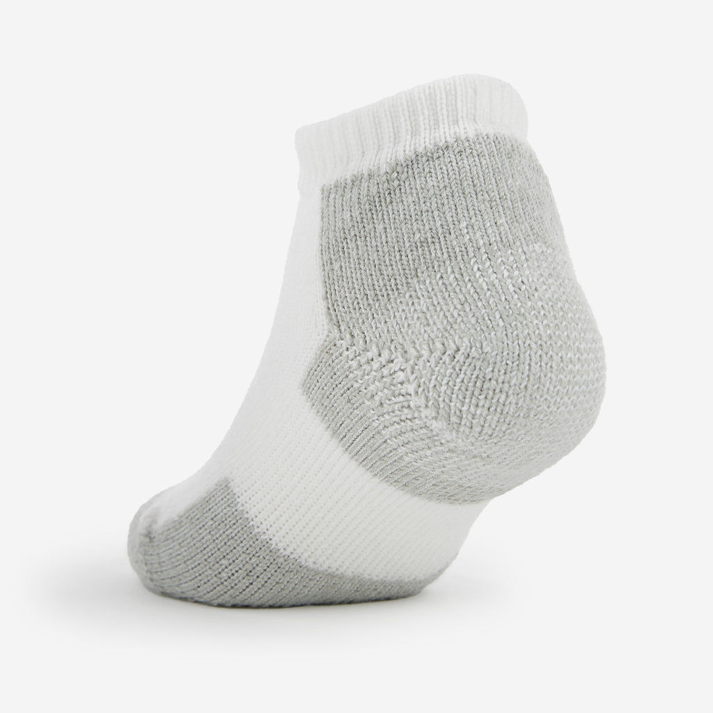 Thorlo Maximum Cushion Low-Cut Running Socks | #color_white/platinum