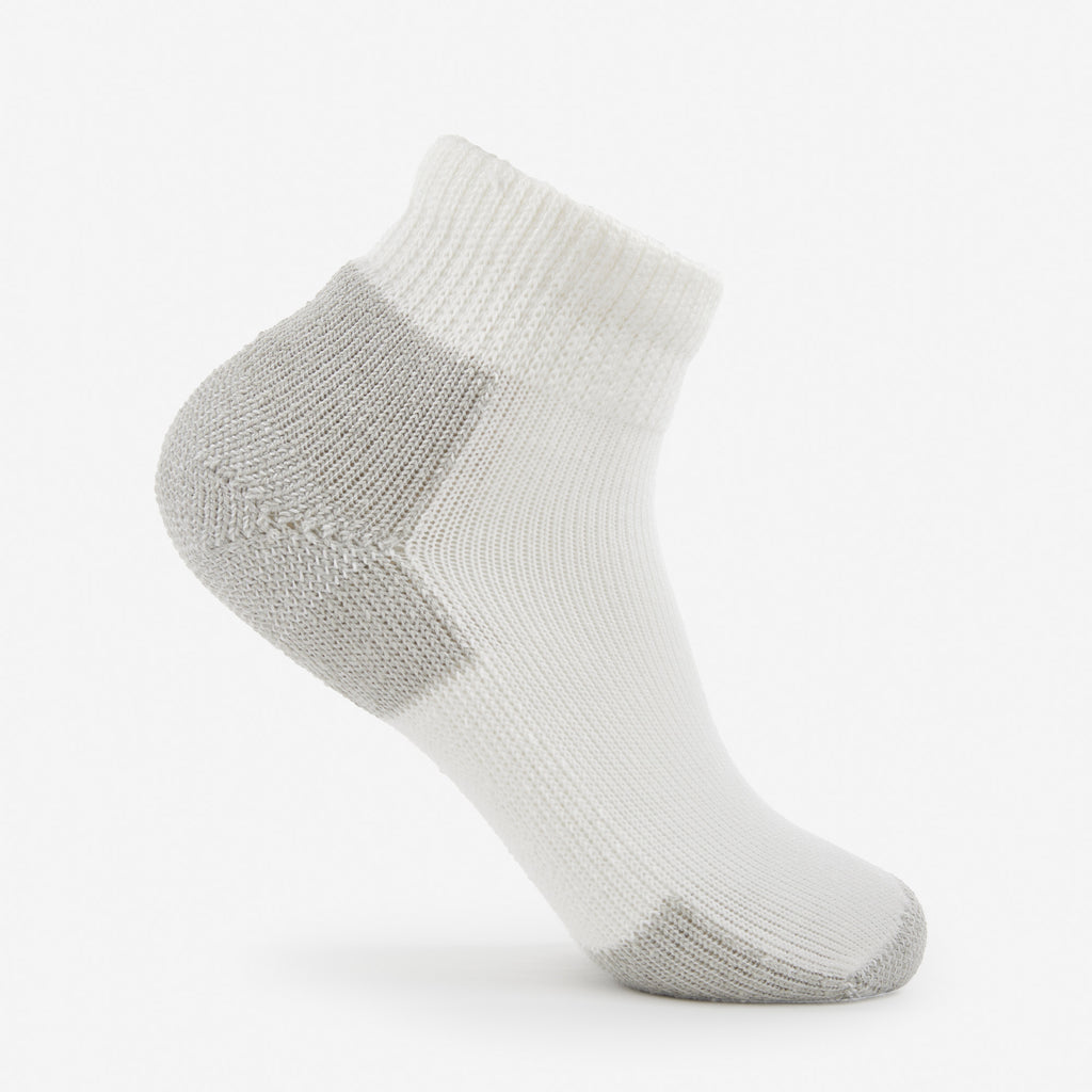 Thorlo Maximum Cushion Ankle Running Socks (6 Pairs) | #color_white/platinum