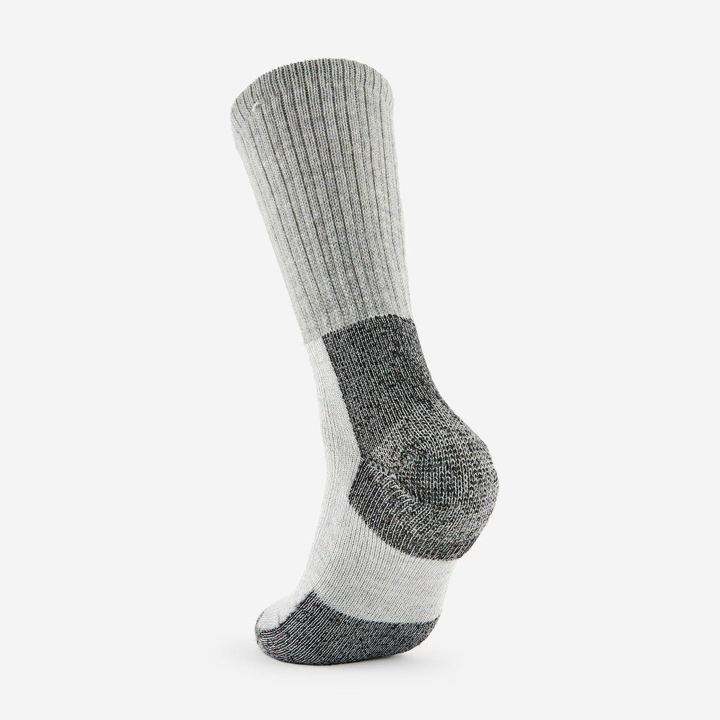 Thorlo Maximum Cushion Crew Warm Hiking Socks | #color_Black/Grey