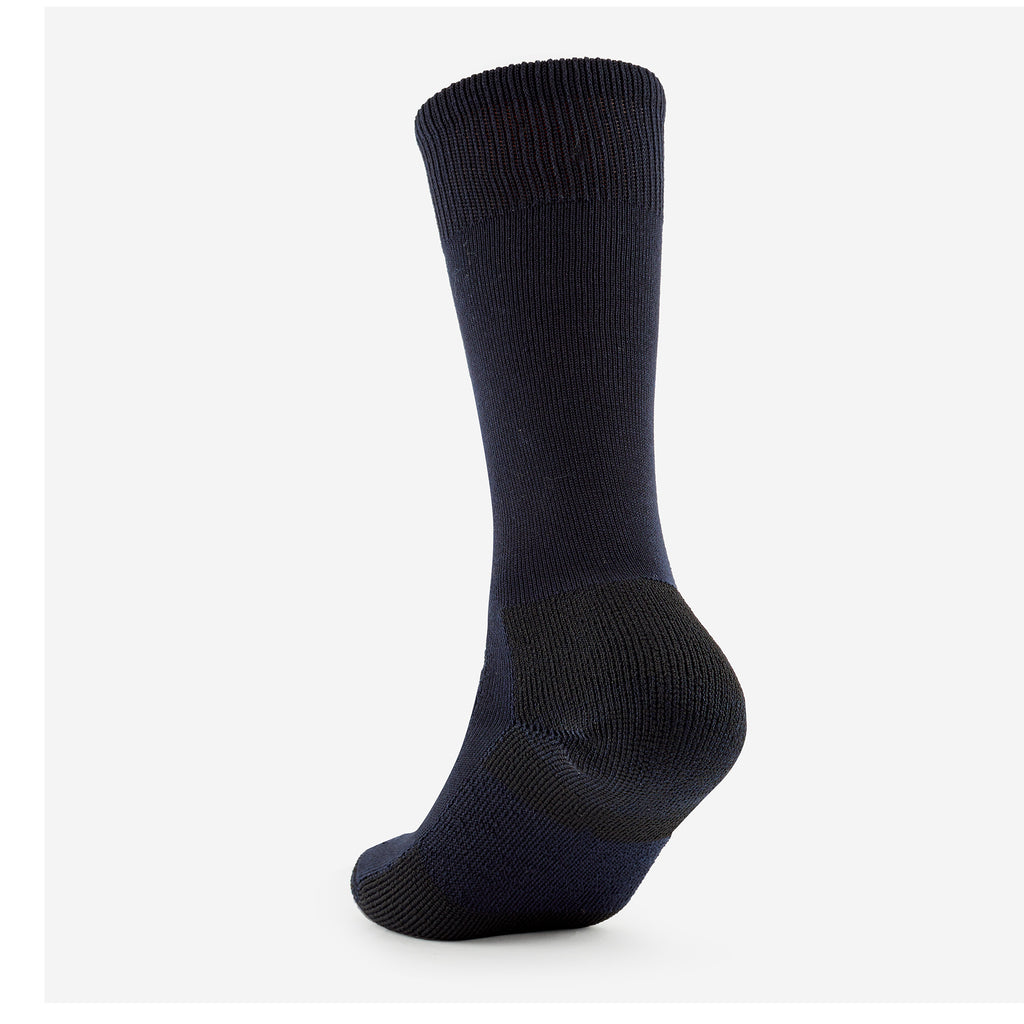 Thorlo Kid's Moderate Cushion Over-Calf Warm Skiing Socks | #color_black diamond/black